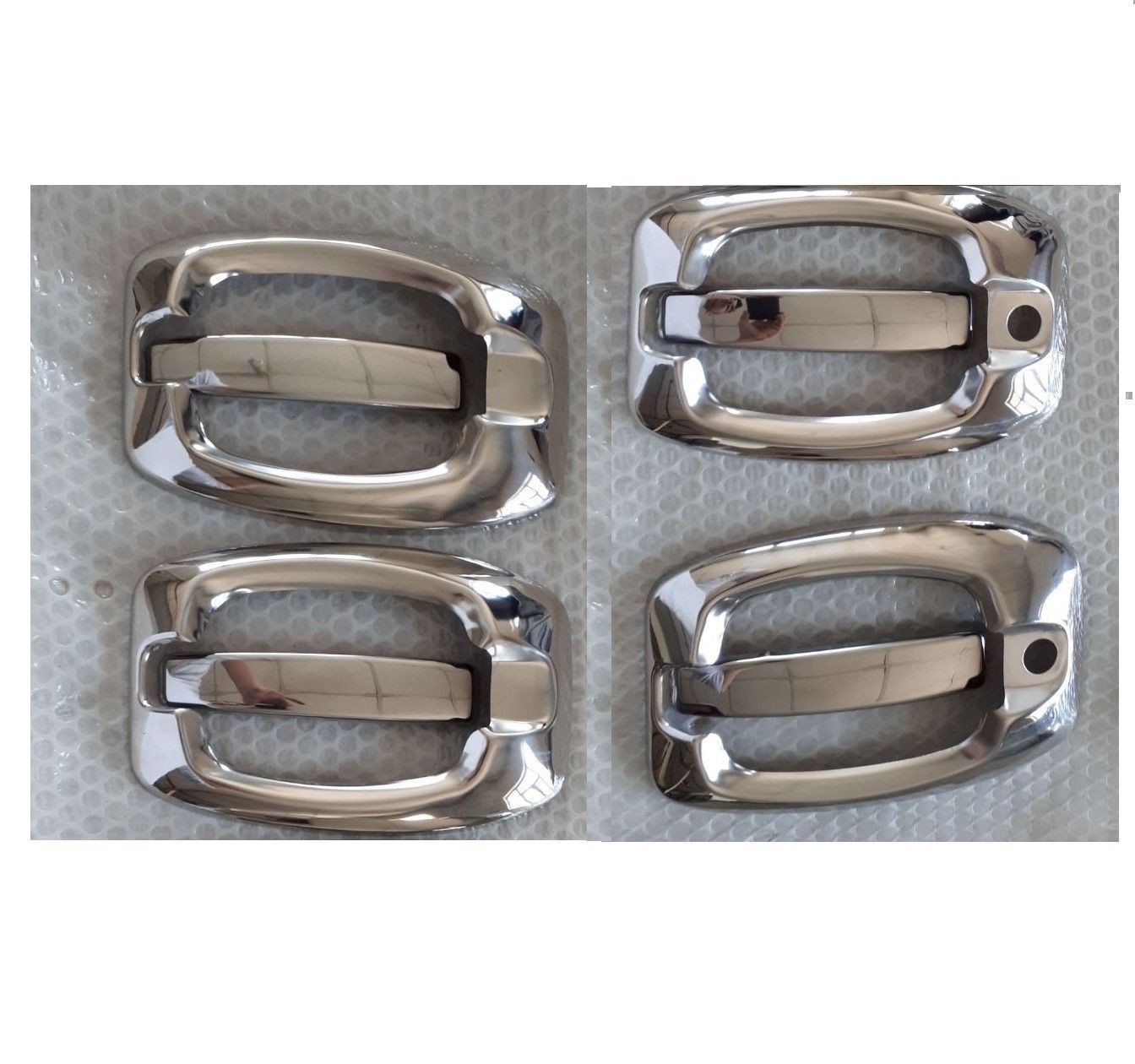 Dodge Ram Promaster 2006 Up ABS Chrome Mirror Cover & Chrome Door Handle Cover (10 Pieces)